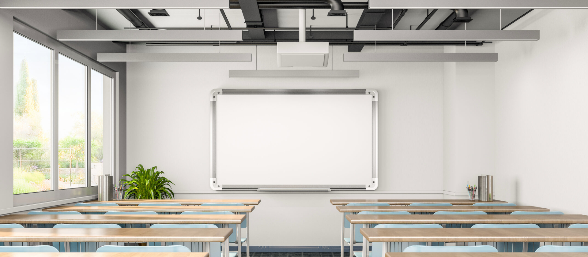 Rendering of a conference room